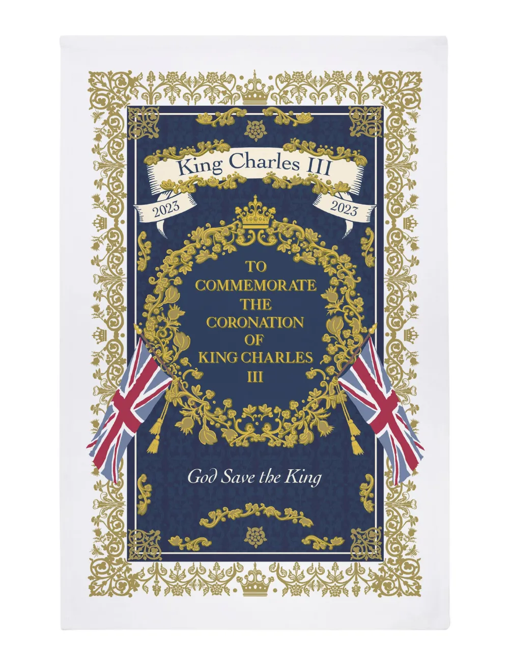 Souvenirs|King Charles Iii|King Charles III Coronation Regal Tea Towel
