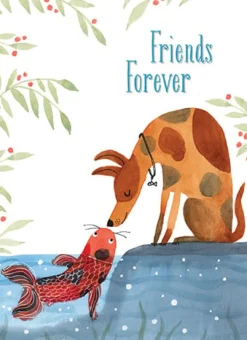Greeting Cards|Koi Kiss Friendship Card