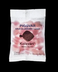 Sweets|Kolsvart Piggvar Sour Blueberry Candy Fish 120g