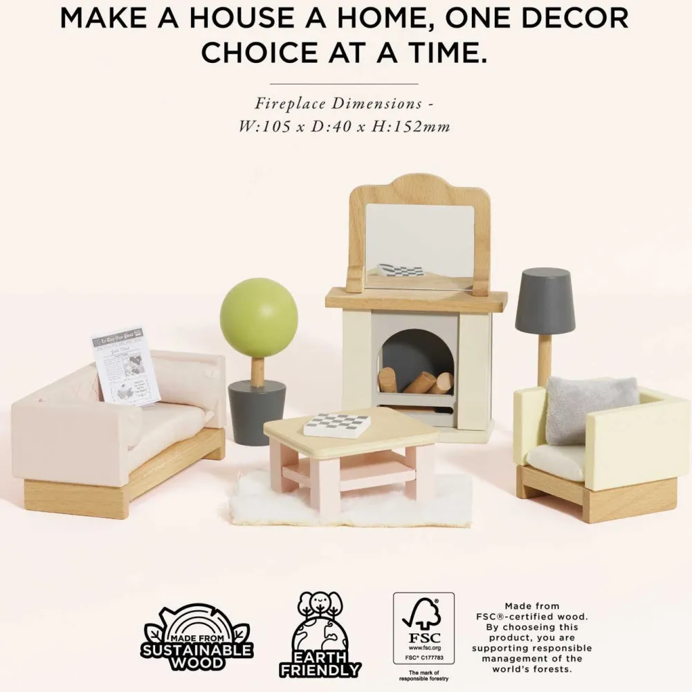 Le Toy Van Toys|Daisylane Dolls House Sitting Room Furniture Set