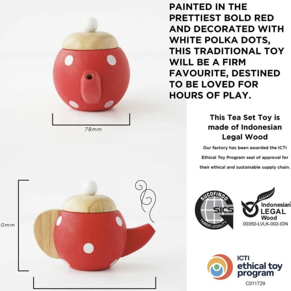 Le Toy Van Toys|Honeybake Tea Set & Tray