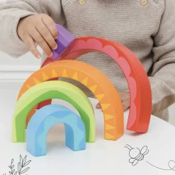 Le Toy Van Toys|Rainbow Tunnel Stacking Toy