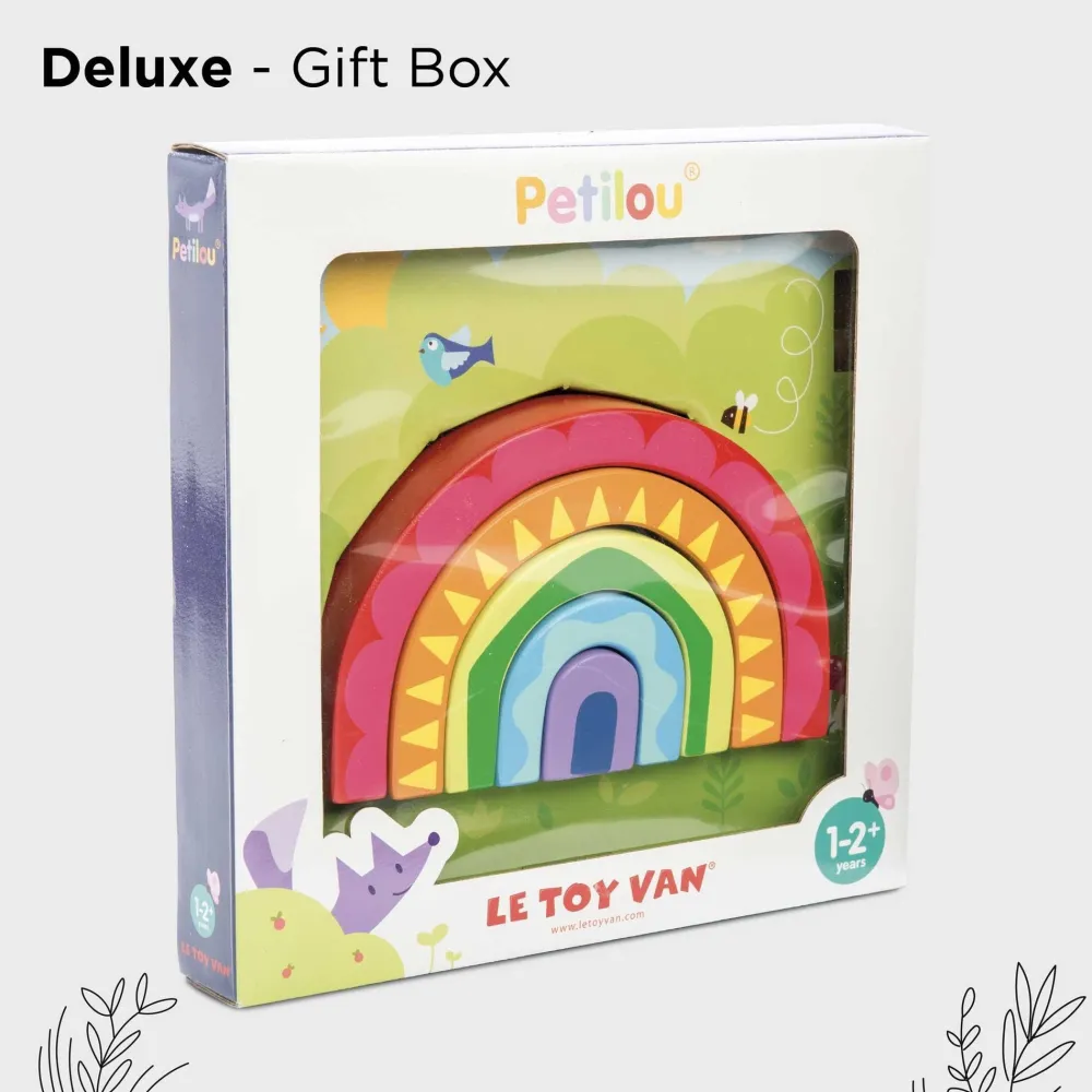 Le Toy Van Toys|Rainbow Tunnel Stacking Toy
