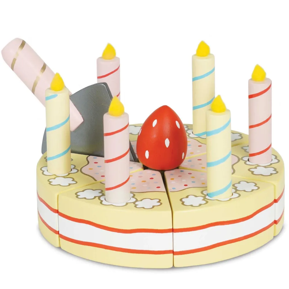 Le Toy Van Toys|Sliceable Birthday Cake & Candles