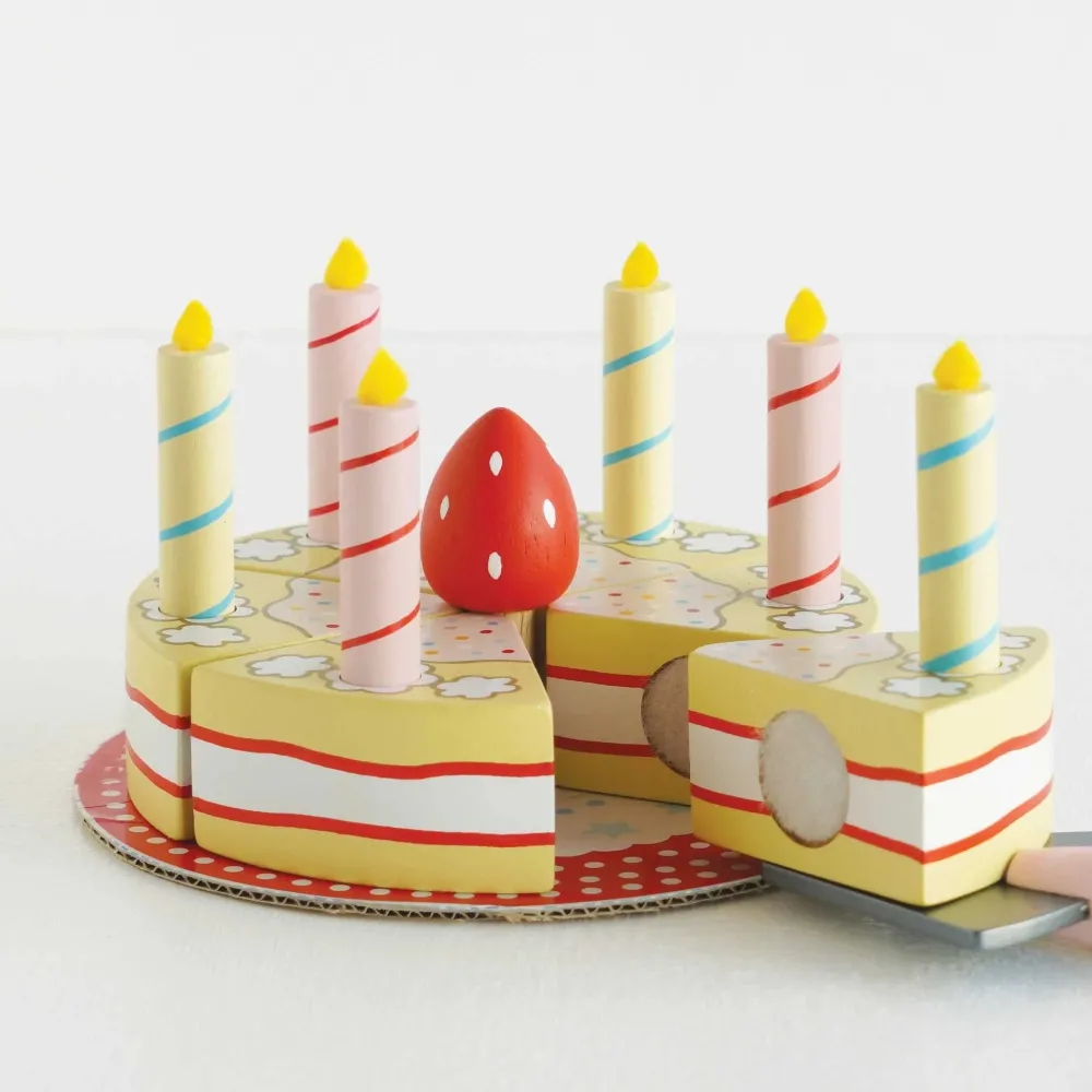 Le Toy Van Toys|Sliceable Birthday Cake & Candles