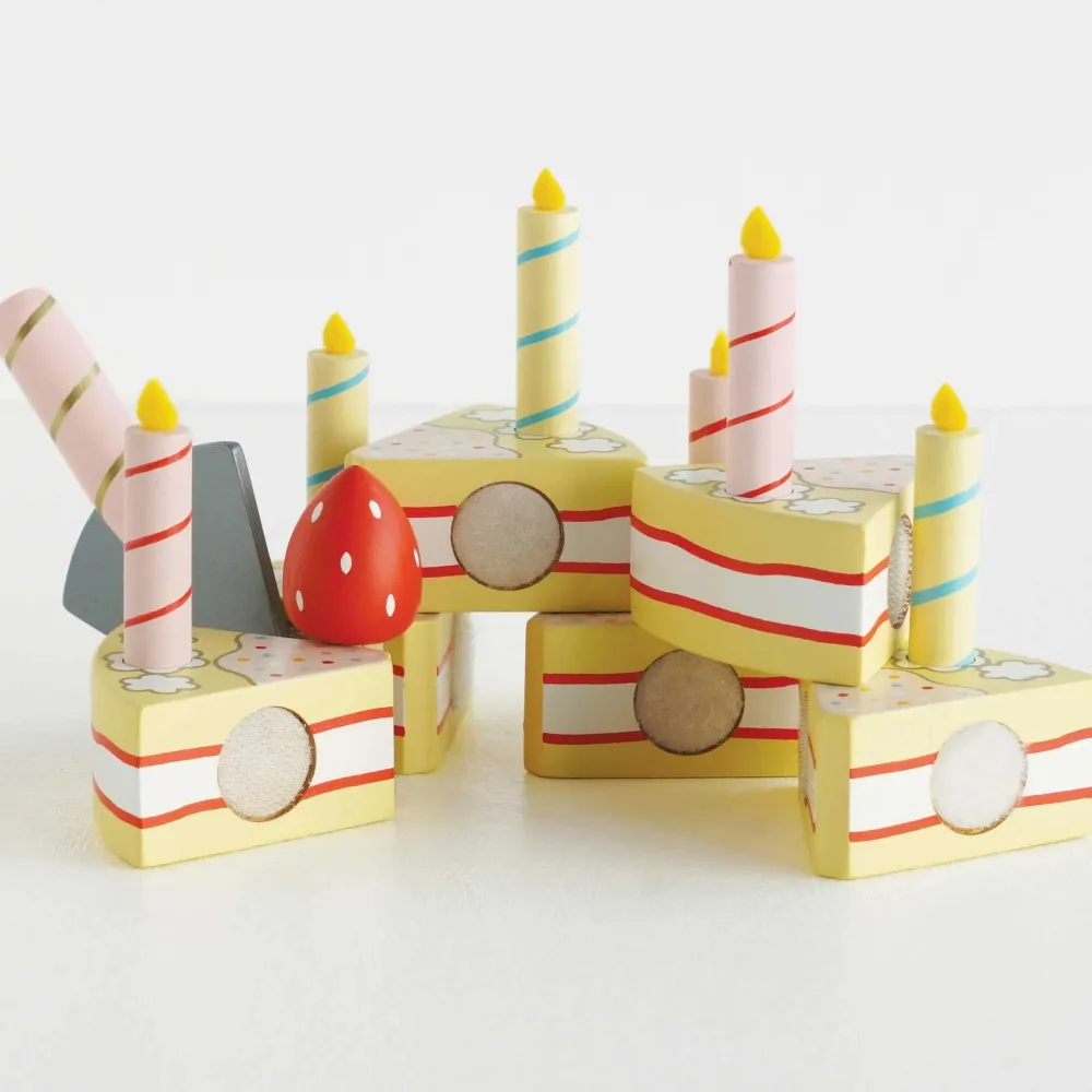 Le Toy Van Toys|Sliceable Birthday Cake & Candles