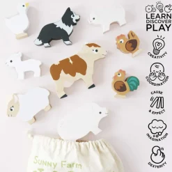 Le Toy Van Toys|Stacking Farmyard Animals & Bag