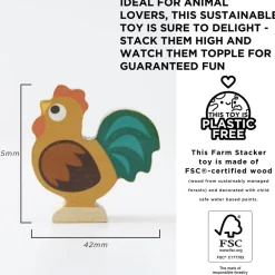 Le Toy Van Toys|Stacking Farmyard Animals & Bag