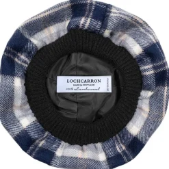 Lochcarron of Scotland Hats|Bannockbane Grey Tartan Brushed Wool Tam