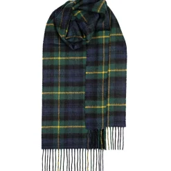 Lochcarron of Scotland Scarves & Wraps|Bowhill Gordon Clan Modern Tartan Lambswool Scarf