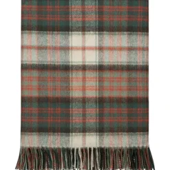 Lochcarron of Scotland Throws & Pillows|Border MacDonald Dress Weathered Tartan Lambswool Blanket