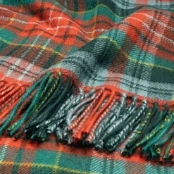 Lochcarron of Scotland Throws & Pillows|Caledonia Ancient Tartan Lambswool Blanket