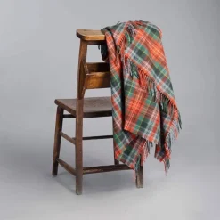 Lochcarron of Scotland Throws & Pillows|Caledonia Ancient Tartan Lambswool Blanket