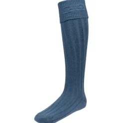 Lochcarron of Scotland Socks|Kilt Hose Ancient Blue Size Medium