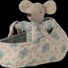 Maileg Maileg|Toys|Baby Mouse in Carry Cot - Blue
