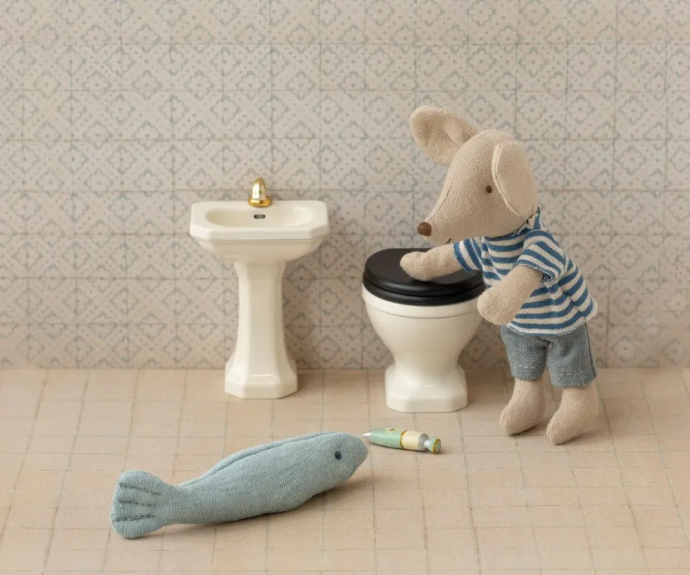 Maileg Maileg|Toys|Bathroom Sink, Mouse - Off White