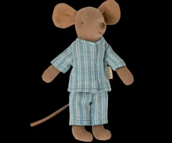 Maileg Maileg|Toys|Big Brother Mouse in Box (Blue Pajamas)