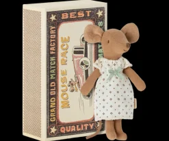 Maileg Maileg|Toys|Big Sister Mouse in Box - White Nightgown