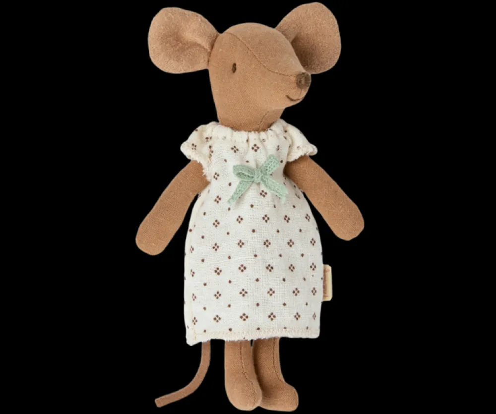 Maileg Maileg|Toys|Big Sister Mouse in Box - White Nightgown