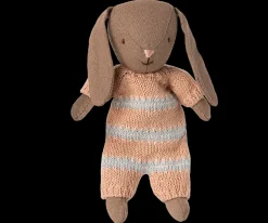 Maileg Maileg|Toys|Bunny, Micro - Brown - Dusty Rose Knitted Suit