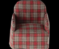 Maileg Maileg|Toys|Chair, Mouse (Red Checker)