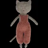Maileg Maileg|Soft Toys|Chatons, Kitten in Overalls - Grey