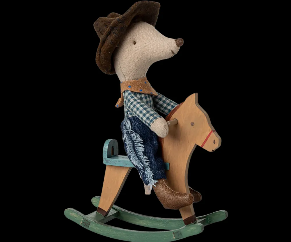 Maileg Maileg|Toys|Cowboy Mouse on Rocking Horse, Little Brother