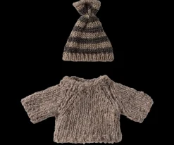 Maileg Maileg|Toys|Knitted Sweater & Hat, Grey