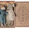Maileg Maileg|Soft Toys|Mum & Dad Mice in Cigarbox