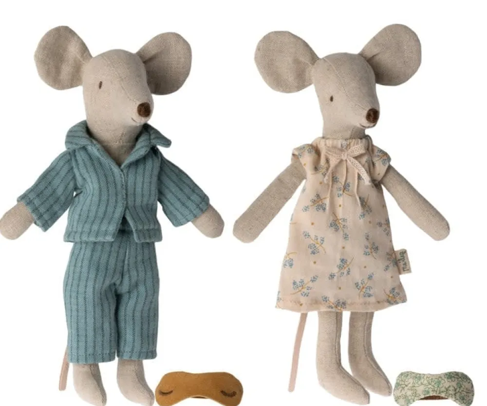 Maileg Maileg|Soft Toys|Mum & Dad Mice in Cigarbox