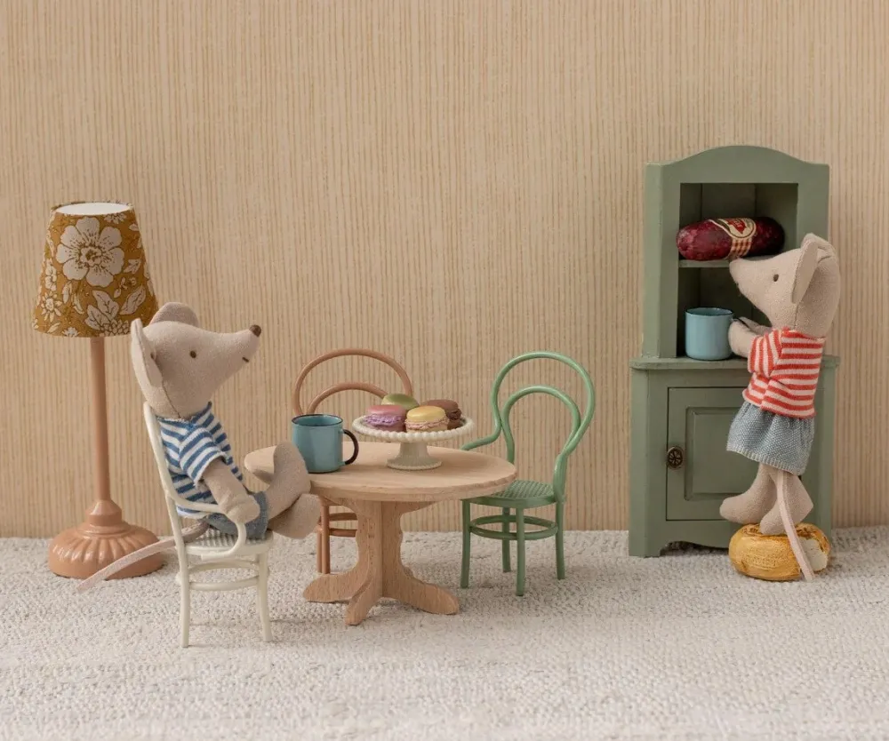 Maileg Maileg|Toys|Oval Dining Table, Mouse - Nature