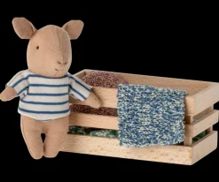 Maileg Maileg|Toys|Pig, Baby in Box (Boy)