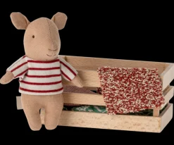 Maileg Maileg|Toys|Pig, Baby in Box (Girl)