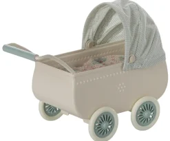 Maileg Maileg|Toys|Pram with Baby Mouse - Mint