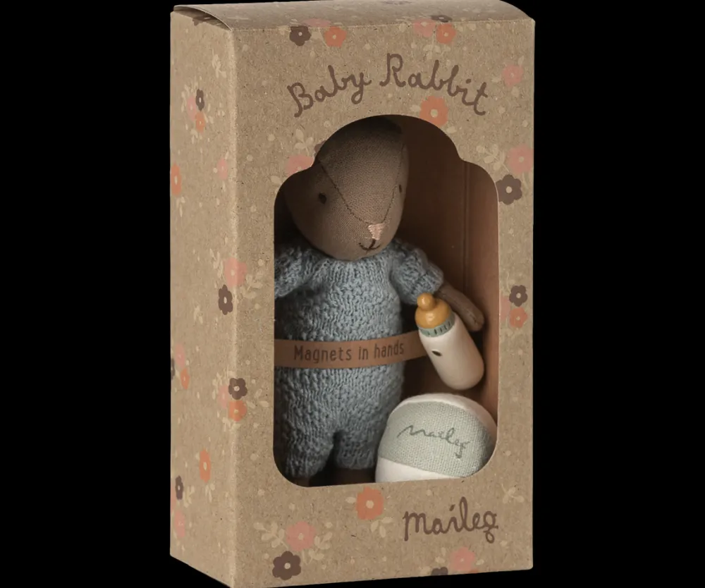 Maileg Maileg|Toys|Rabbit Set, Micro - Brown - Blue