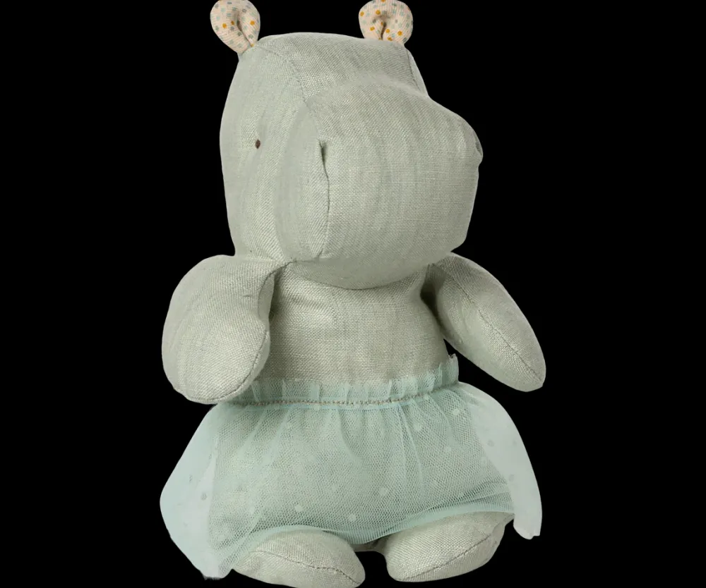Maileg Maileg|Soft Toys|Safari Friends Small Hippo with Skirt - Mint