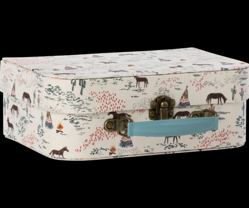Maileg Toys|Suitcases with Fabric Set (Chevaux Heureux)