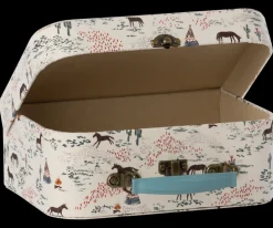 Maileg Toys|Suitcases with Fabric Set (Chevaux Heureux)