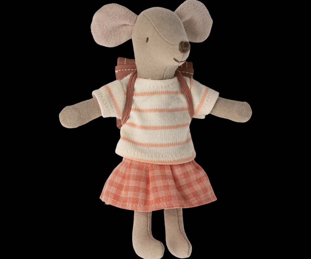 Maileg Maileg|Toys|Tricycle Mouse, Big Sister (Coral)
