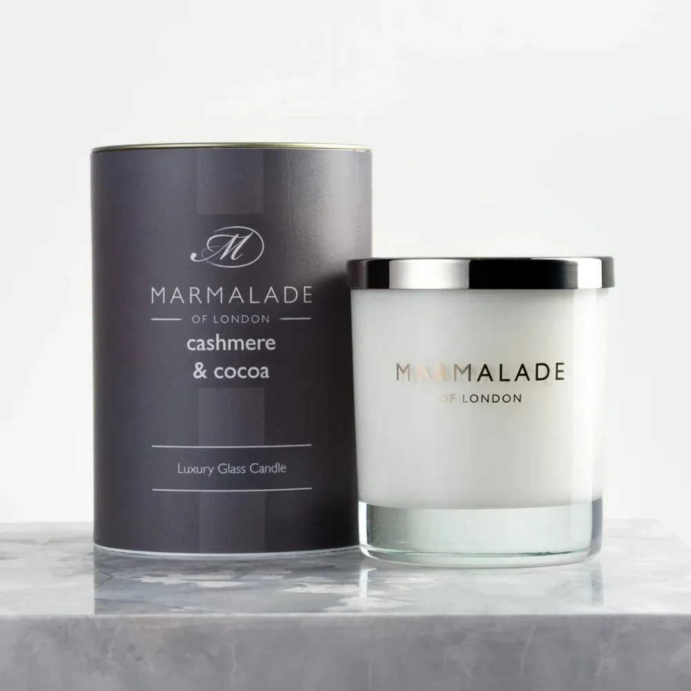Marmalade of London Home Fragrance|Cashmere & Cocoa Glass Candle