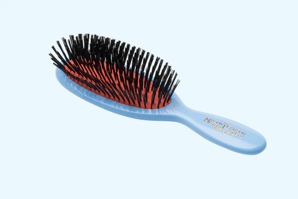 Mason Pearson Brushes & Combs|CB4 Pure Bristle Blue Child Hairbrush