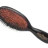Mason Pearson Brushes & Combs|BN4 Nylon & Bristle Dark Ruby Pocket Hairbrush