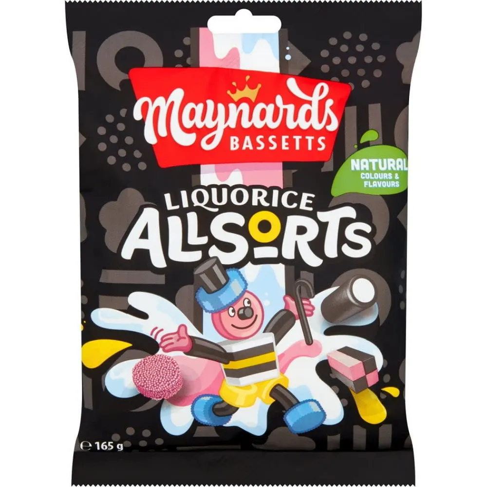 Sweets|Maynards Liquorice Allsorts Bag 165g