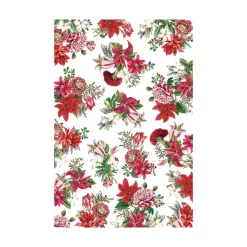 Michel Design Works Table Runners|Christmas Bouquet Cotton Table Runner