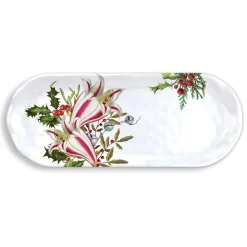 Michel Design Works Trays|Tea Trays|Christmas Bouquet Melamine Accent Tray
