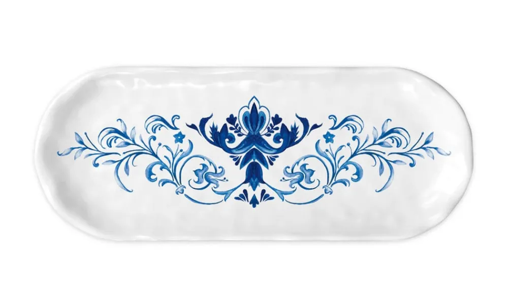 Michel Design Works Trays|Tea Trays|Indigo Seas Melamine Accent Tray