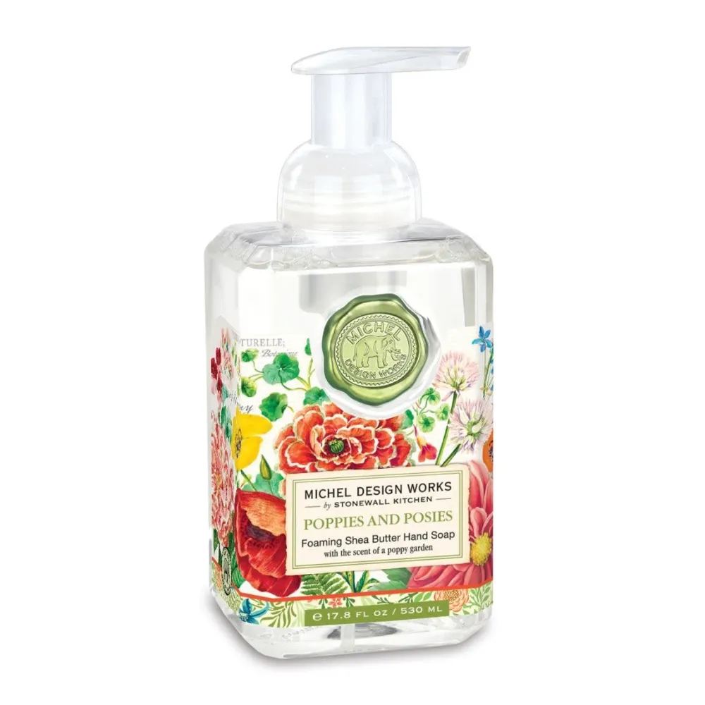Michel Design Works Liquid Hand Soap|Poppies & Posies Foaming Hand Soap