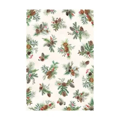 Michel Design Works Tablecloths|White Spruce Cotton Tablecloth, 60" x 90"