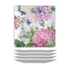 Michel Design Works Trays|Serving Plates|Wild Hydrangea Melamine Canape Platters