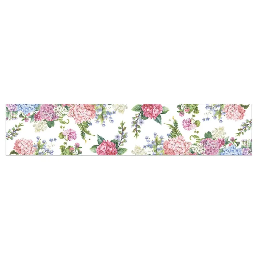 Michel Design Works Table Runners|Wild Hydrangea Cotton Table Runner